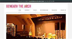 Desktop Screenshot of beneaththearch.ca